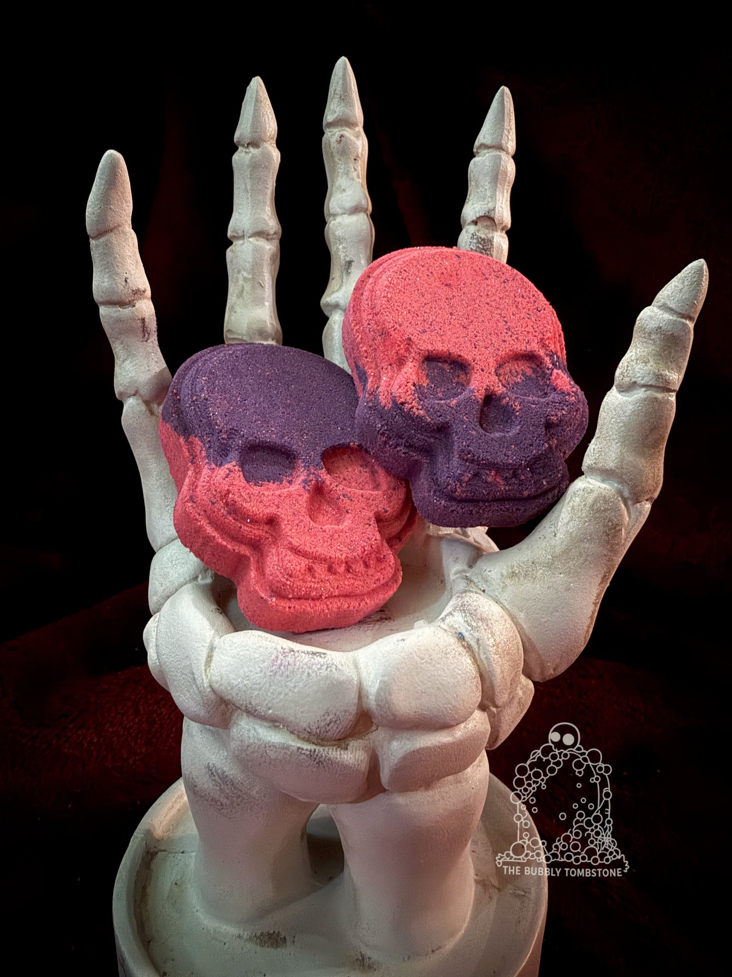 💀🩷💜Craft Room Spirits – Mini Skull Bath Bomb Duo (Limited Set)