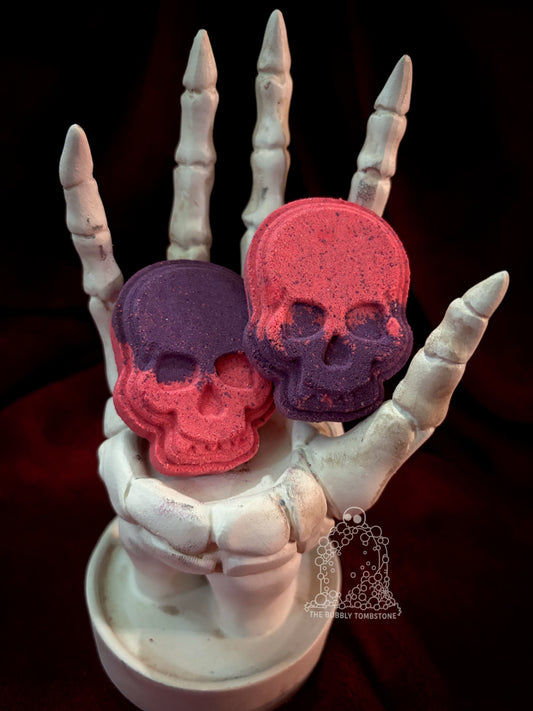 💀🩷💜Craft Room Spirits – Mini Skull Bath Bomb Duo (Limited Set)