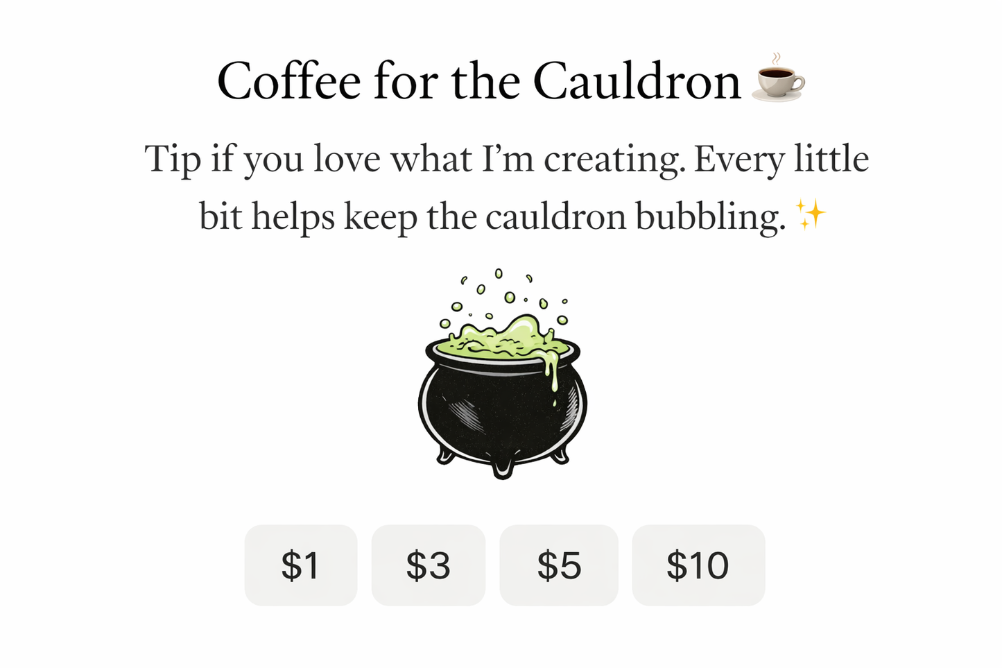 ☕️🖤Coffee for the Cauldron