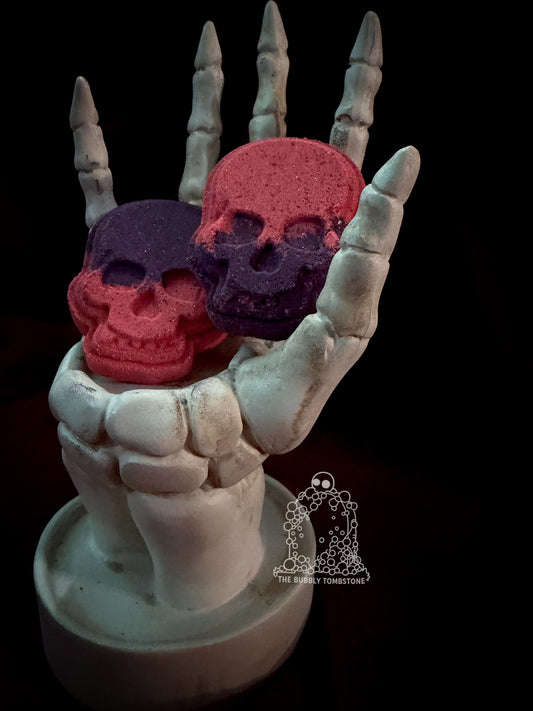 💀🩷💜Craft Room Spirits – Mini Skull Bath Bomb Duo (Limited Set)