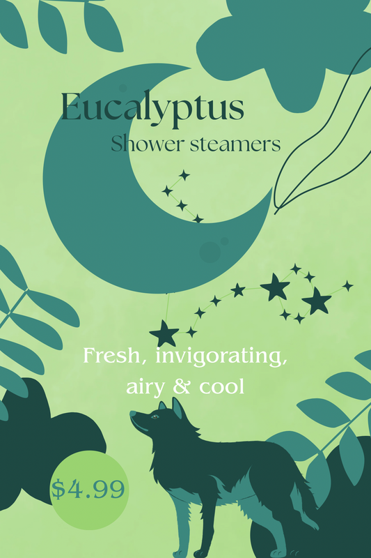 Eucalyptus Full Moon Wolf Shower Steamer🐺🚿