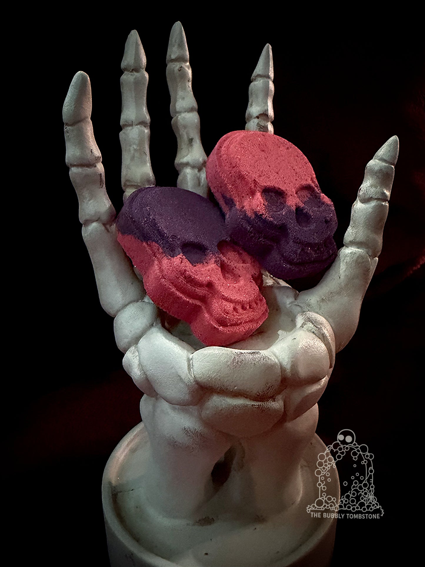 💀🩷💜Craft Room Spirits – Mini Skull Bath Bomb Duo (Limited Set)