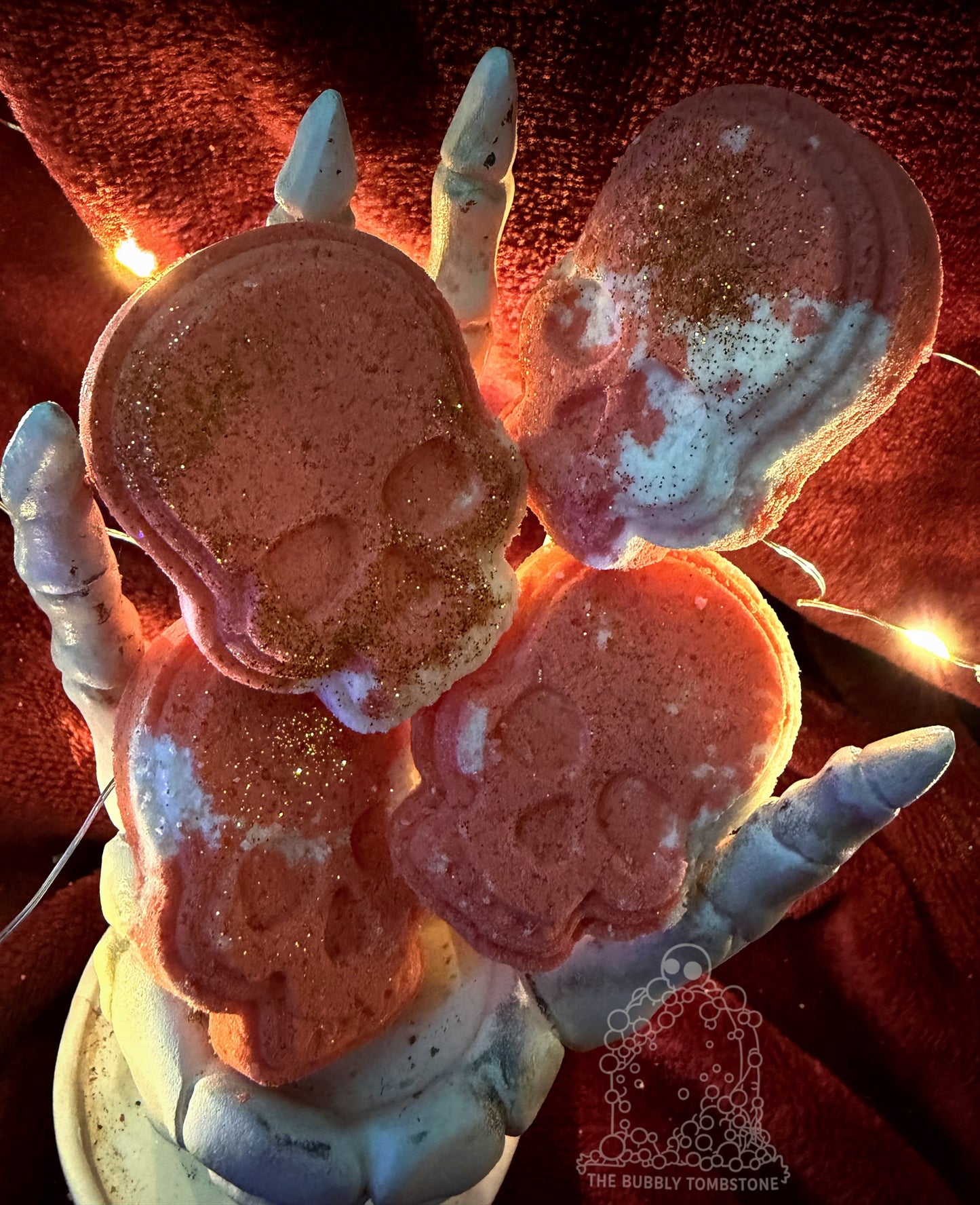 🔥💀Cinderbone Skulls | Epsom Salt Ritual Pack (Set of 4) Bath Bomb