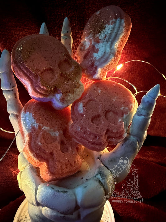 🔥💀Cinderbone Skulls | Epsom Salt Ritual Pack (Set of 4) Bath Bomb