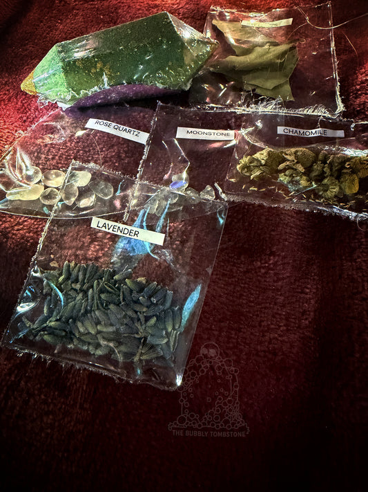 🌕✨Full Moon Manifestation Gem Bath Bomb Bundle (March)